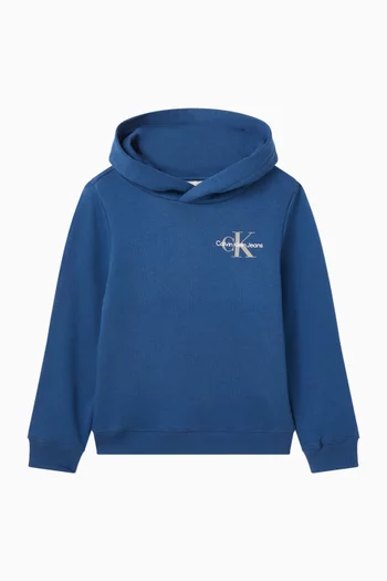 Logo Printed Hoodie in Organic Cotton