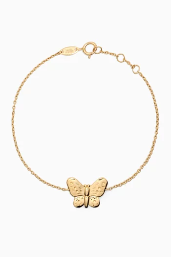 Lydia Butterfly Bracelet in 18kt Gold