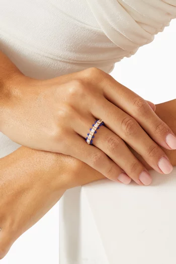 Tip-Top Diamond & Lapis Lazuli Ring in 18kt Rose Gold