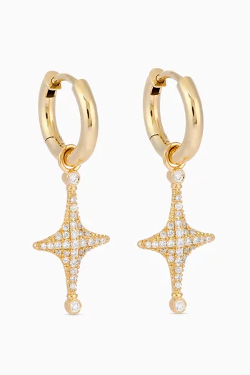 Alter Hoop Earrings in 18kt Yellow Gold