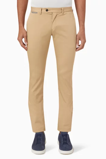 Slim-fit Stretch Chino Pants in Cotton