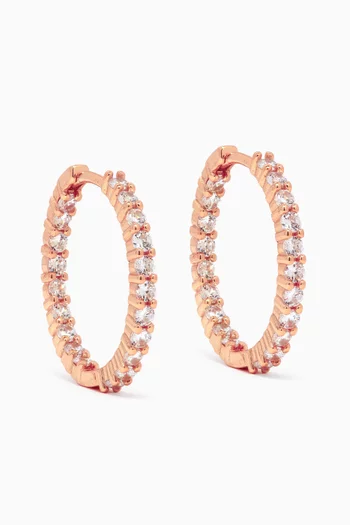 Nora Hoops in 18kt Rose Gold-plated Silver
