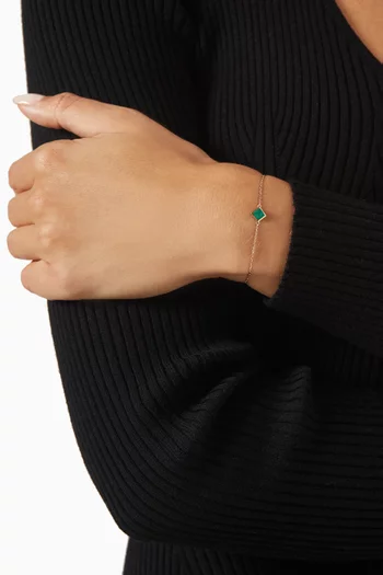 Cleo Pyramid Bracelet in 18kt Rose Gold
