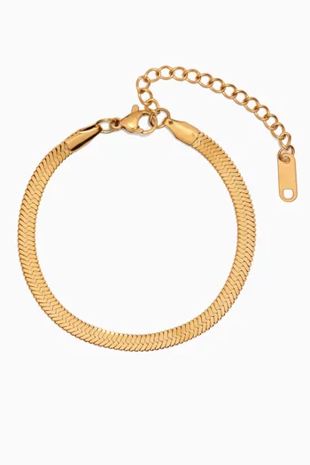 Raia Waterproof Bracelet in 18kt Gold-plated Stainless Steel