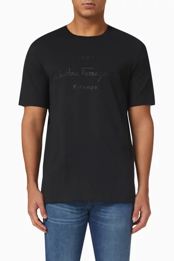 Signature T-shirt in Cotton Jersey
