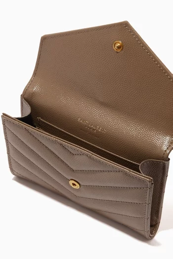 Small Cassandre Envelope Wallet in Matelassé Leather