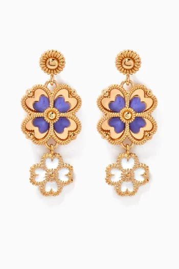Farfasha Giardino Drop Earrings in 18kt Yellow Gold
