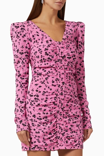 By johnny floral deals fruits cuffed mini dress