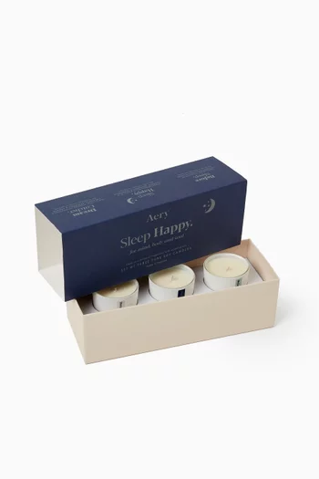 Sleep Happy Gift Set of 3 Candles, 80g