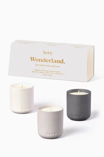 Wonderland Gift Set of 3 Candles, 105g