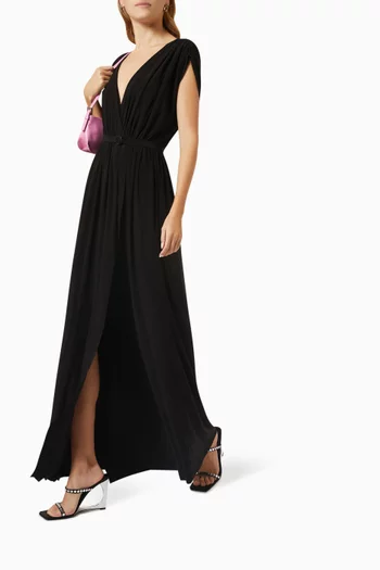 Athena Maxi Dress in Poly-lycra