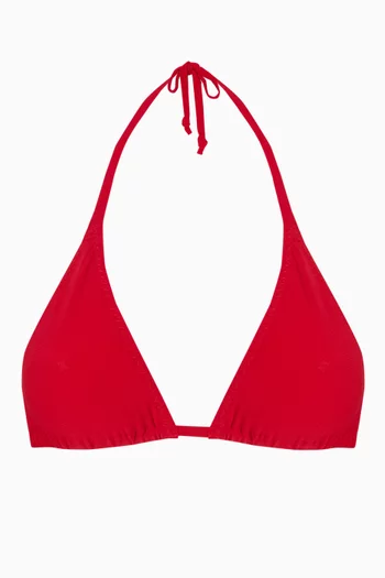 String Bikini Top in Lycra Blend