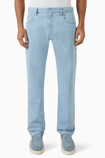 Straight-leg Jeans in Cotton Denim