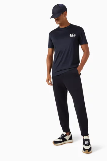 Track Pants in Cotton Blend