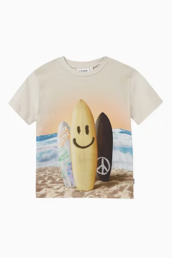 Surfboard Smile T-shirt in Organic Cotton