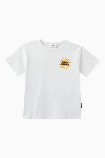 Stay Sunny Printed T-shirt in Organic Cotton