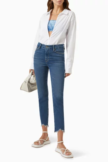 Good Legs Cigarette-fit Jeans in Denim