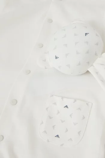 طقم رومبر بشعار الماركة قطن