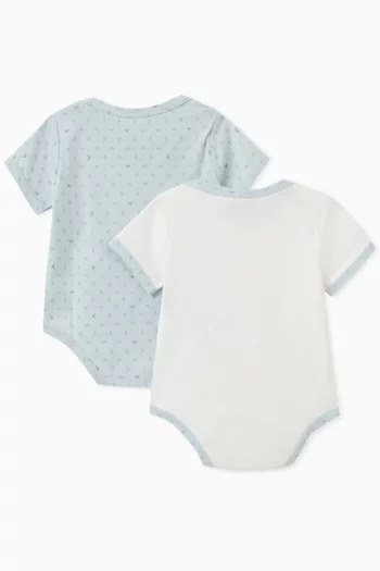 Logo Detail Bodysuits, Set of 2