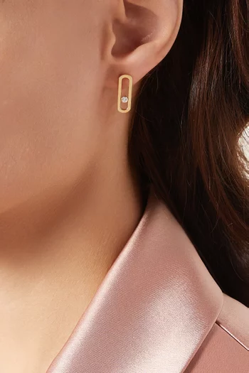Move Uno Diamond Earrings in 18kt Gold