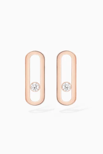 Move Uno Diamond Earrings in 18kt Rose Gold