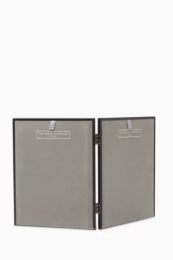 إطار أسود فاخر بمفصلتين، 5×7 بوصة