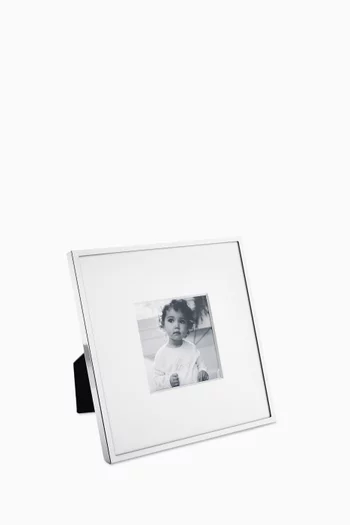 إطار صور فاخر بلون فضي، 3x3 بوصة