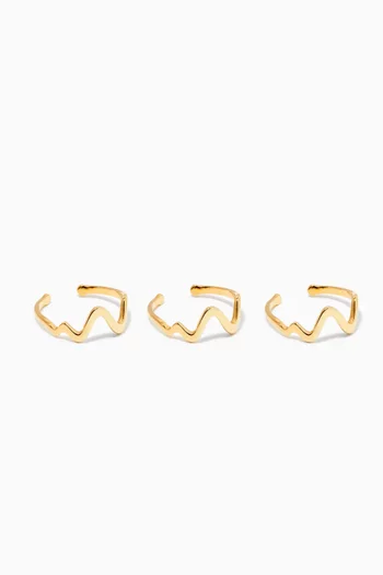 Sofia Ring Stack in 18kt Gold-plated Sterling Silver