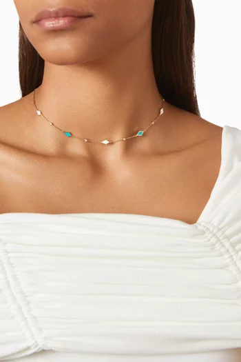 Mosaic Choker in 18kt Gold