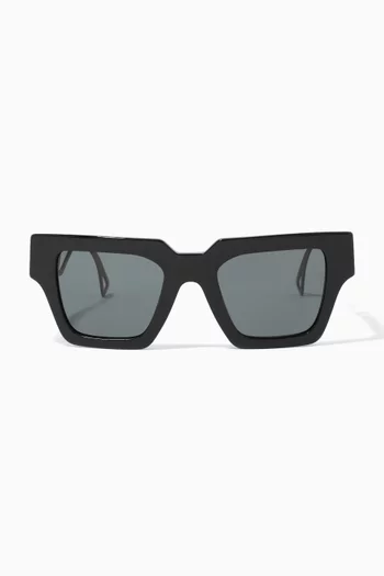 90s Vintage Logo Sunglasses in Acetate