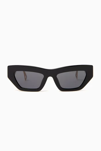 90s Vintage Logo Sunglasses in Acetate