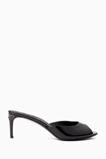 Keira 85 Mules with DG in Patent Leather