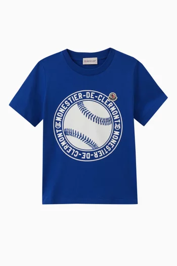 Baseball Logo T-shirt in Cotton