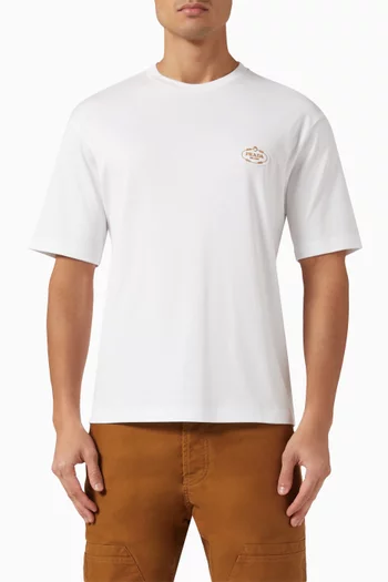 Logo Interlock T-shirt in Cotton