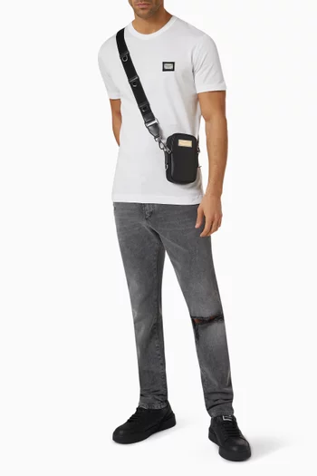 Logo Plaque T-shirt in Jersey