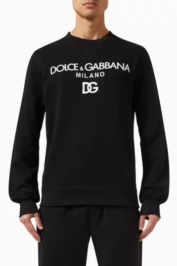 DG Milano Logo Sweatshirt in Cotton-jersey