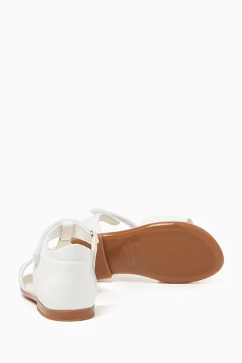 DG Logo Sandals in Patent Leather