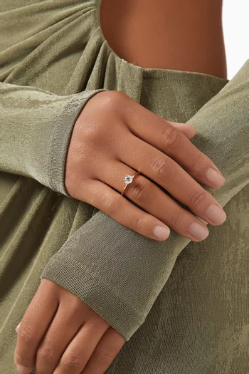 Gaia Solitaire Diamond Ring in 18kt Gold