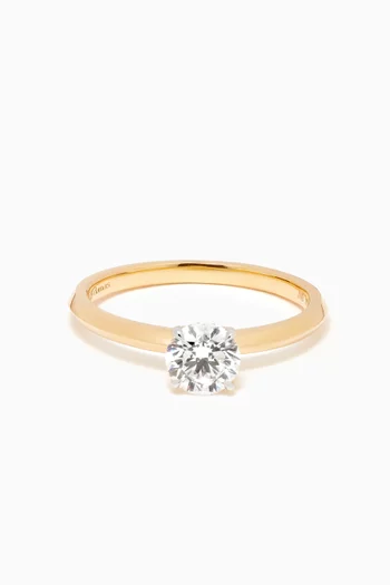 Gaia Solitaire Diamond Ring in 18kt Gold