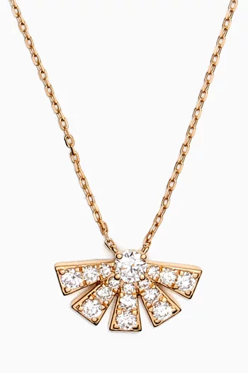 Sunrise Diamond Pendant in 18kt Yellow Gold