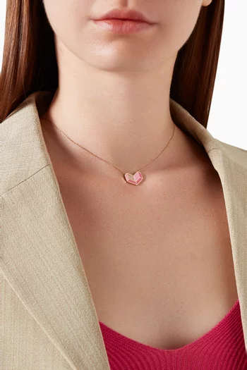 Joy Diamond Heart Necklace in 18kt Yellow Gold