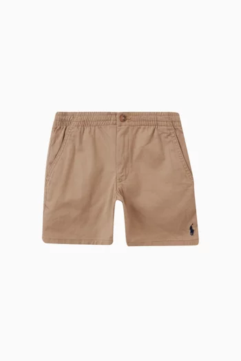 Prepster Logo Shorts in Flex Abrasion Cotton Twill