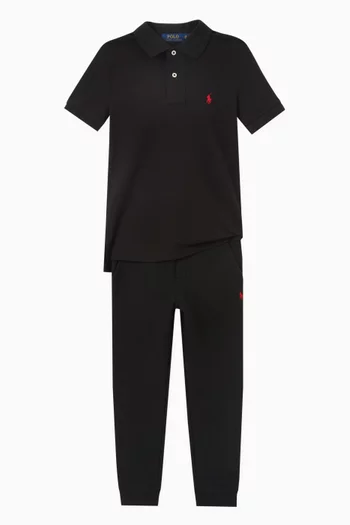 Logo Polo Shirt in Cotton