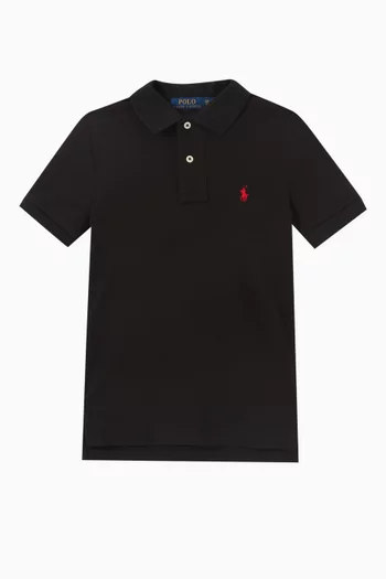 Logo Polo Shirt in Cotton