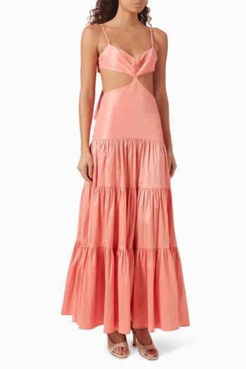 La Julieta Maxi Dress in Viscose Blend