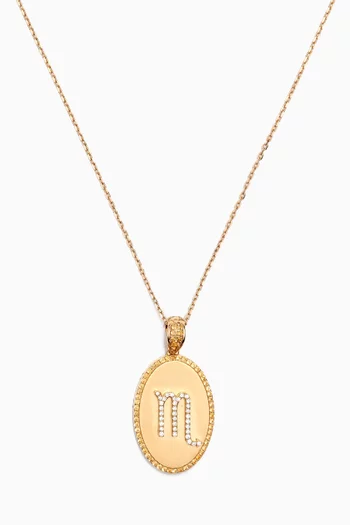 Zodiac Scorpio Diamond Necklace in 18kt Gold