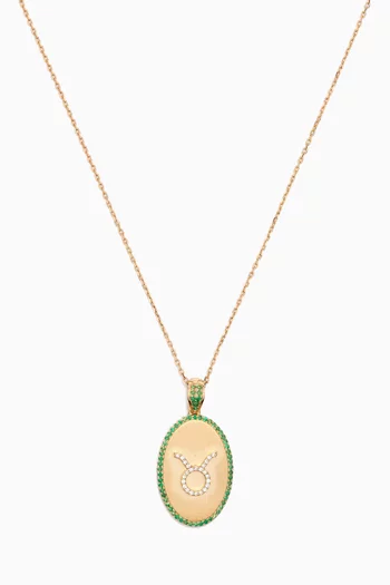 Zodiac May Diamond Necklace in 18kt Gold
