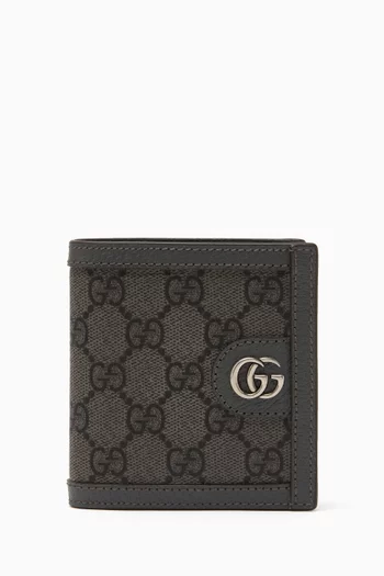 Ophidia Wallet in GG Supreme Canvas