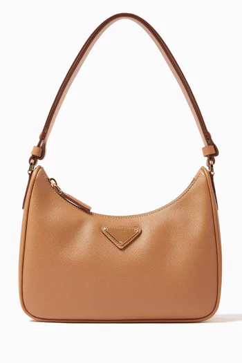 Mini Shoulder Bag in Saffiano Leather