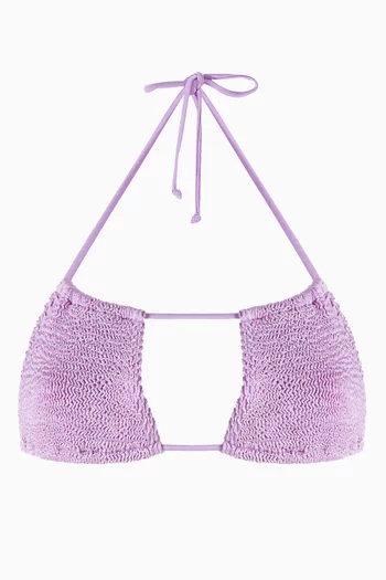 Andy Triangle Bikini Top in Nylon-knit